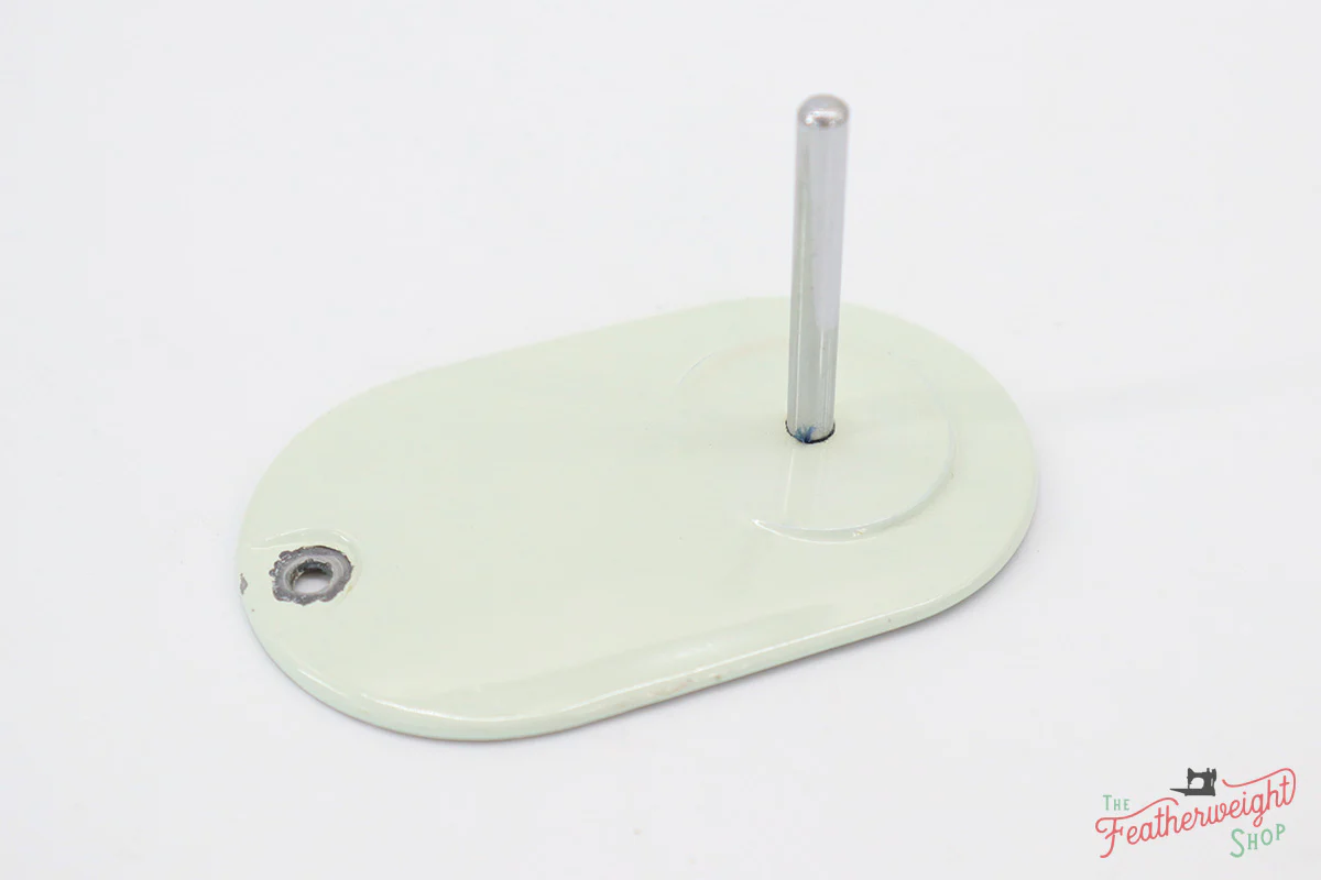 Spool Pin Cover Plate, White Singer Featherweight 221K (Vintage Original) - Image 3