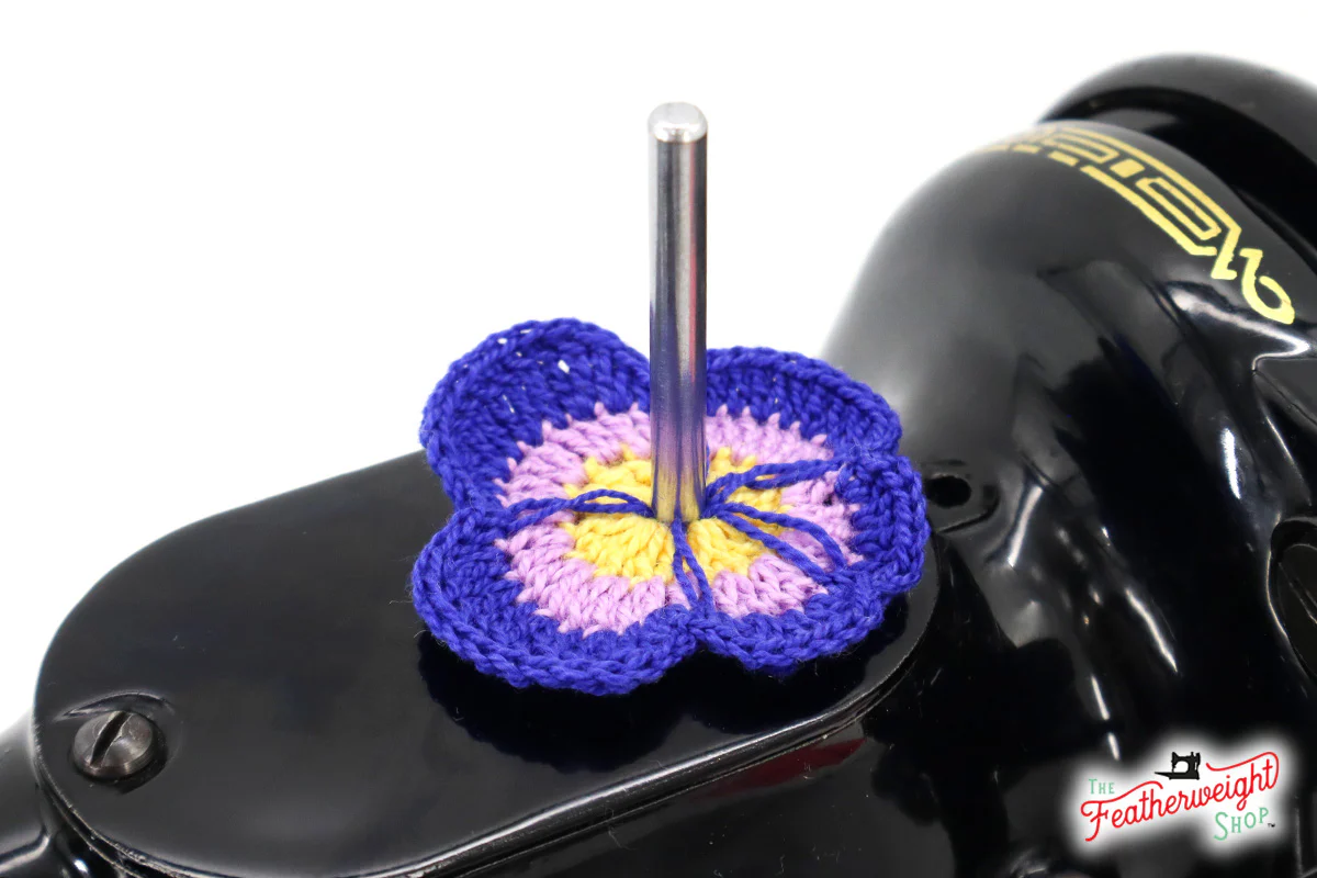Spool Pin Doily - Pansy Flower - Image 4