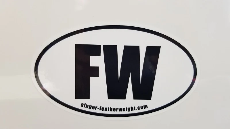 Bumper Sticker, Oval FW "Featherweight" - Image 3
