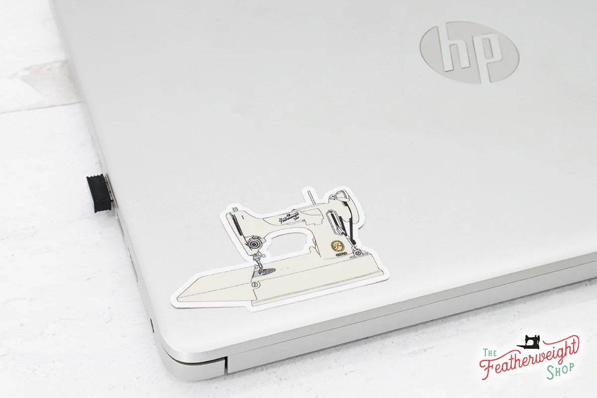 Sticker, Singer Featherweight 221J (Tan) - Image 2
