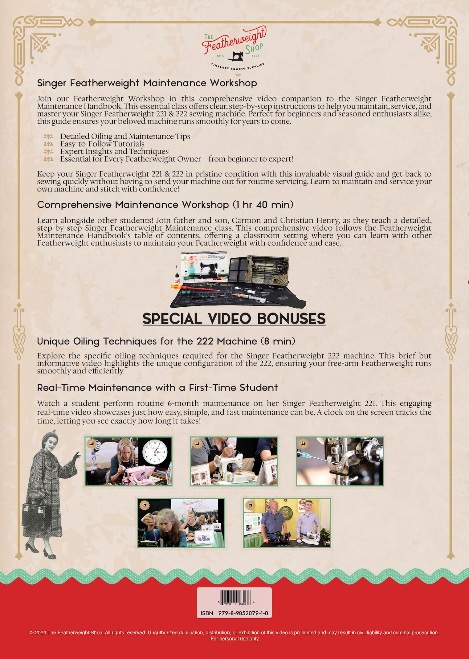 STREAMING, Singer Featherweight Maintenance Workshop - WATCH NOW - Image 3