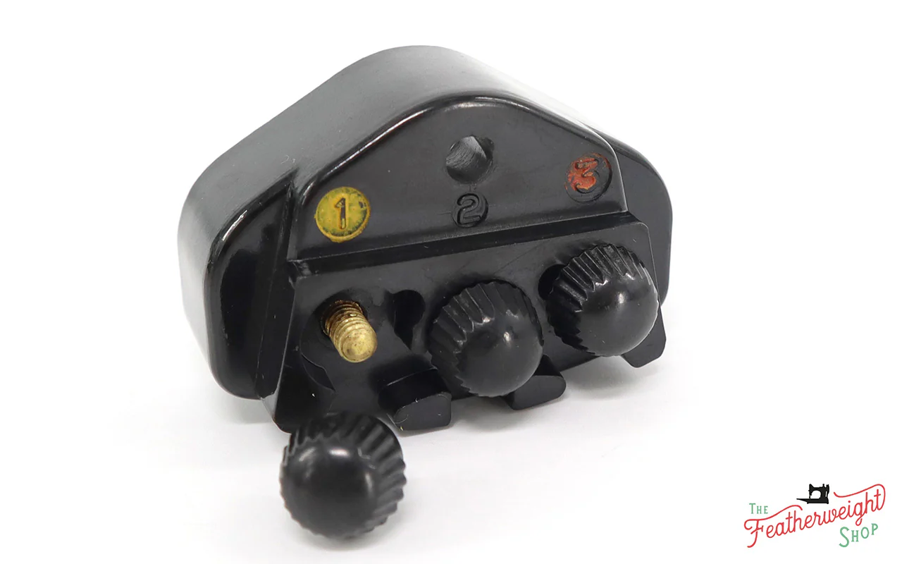 Terminal Receptacle, BAKELITE with Round Pins, Singer Featherweight (Vintage Original) - Image 2