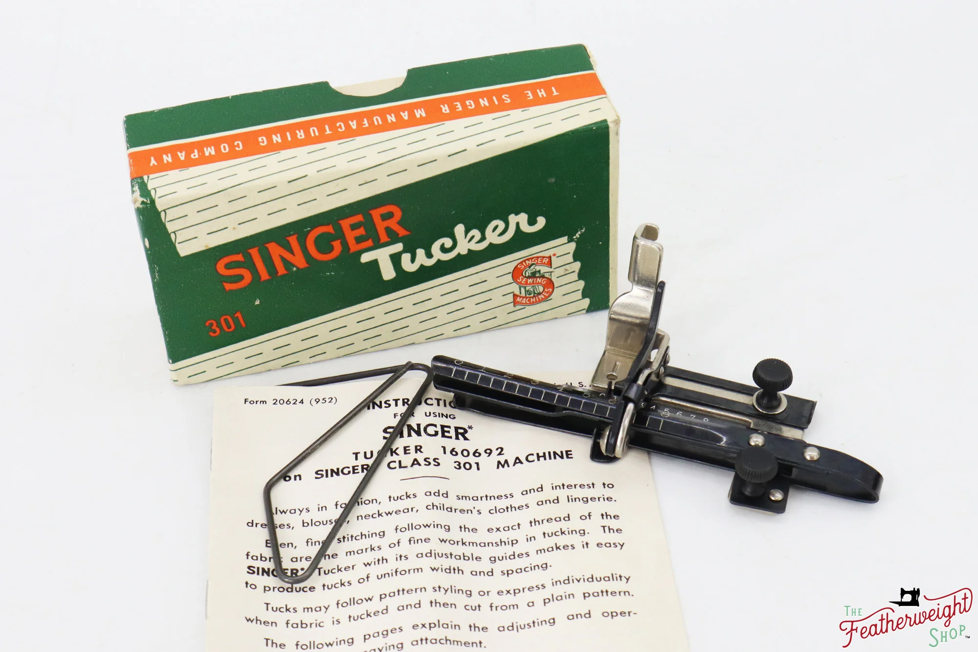 Tucker Pintuck Attachment, BLACKSIDE SET, Singer (Vintage Original) - Image 2