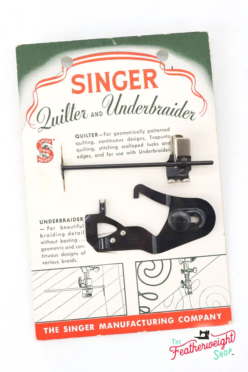 Underbraider and Quilt Guide Attachment Set, Singer (Vintage Original) - Image 10