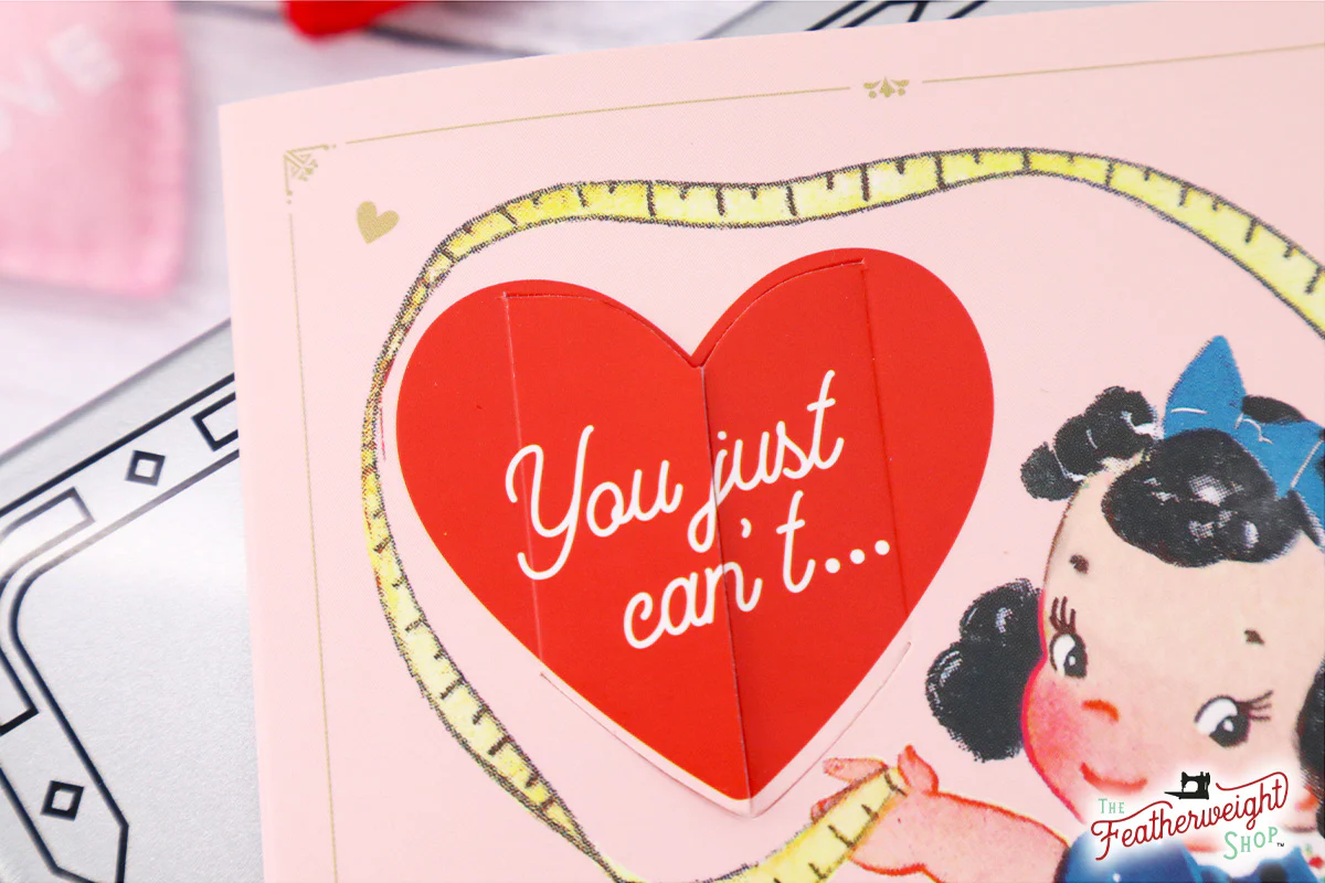 Valentine's Day Cards, Old-Fashioned Sewing (Set of 4) - Image 5