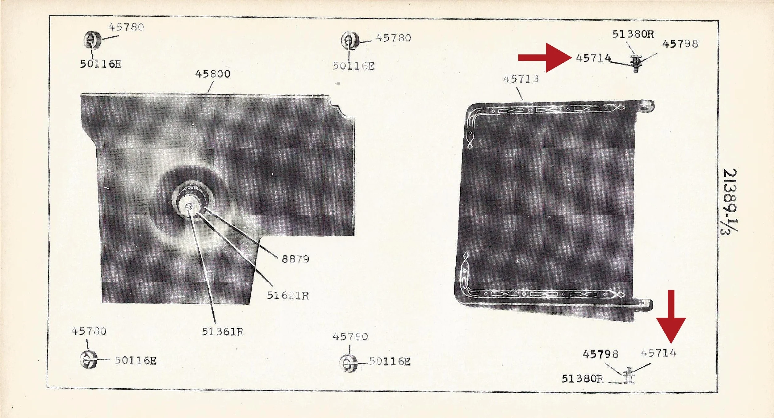 Washer, Bed Extension Screw - FLAT, Singer (Vintage Original) - Image 2