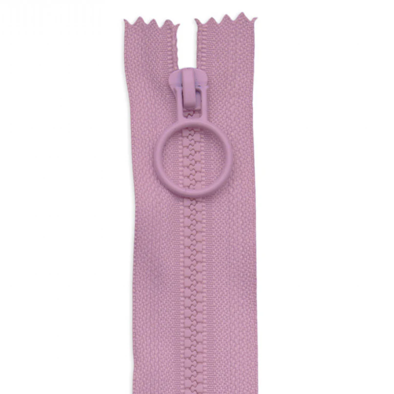 Zipper, Pink HOOP 8-inch (pack of 2)